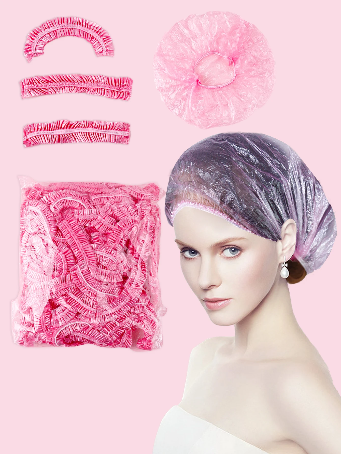 100 шт. одноразовых шапочек для душа, прозрачные, из водонепроницаемого пластика, увеличенные и утолщенные, для красоты и ухода за волосами, для отелей.
100 шт. одноразовых шапочек для душа, прозрачные, из водонепроницаемого пластика, увеличенные и утолщенные, для красоты и ухода за волосами, для отелей.