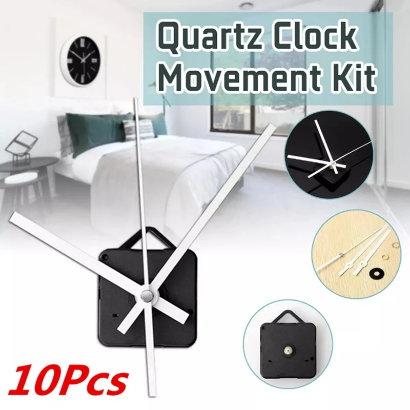 10Pcs DIY Silent Clock Movement Spindle Hands Quartz Movement Wall Clock Mechanism Repair Tools Part Clock Kit-A51M
10Pcs DIY Silent Clock Movement Spindle Hands Quartz Movement Wall Clock Mechanism Repair Tools Part Clock Kit-A51M