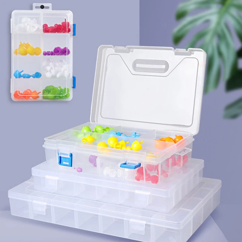 Transparent Plastic Jewelry Storage Case PP Transparent 6-36 Box Jewelry Plastic Case Adjustable Earring Bead Screw Parts Case
Transparent Plastic Jewelry Storage Case PP Transparent 6-36 Box Jewelry Plastic Case Adjustable Earring Bead Screw Parts Case