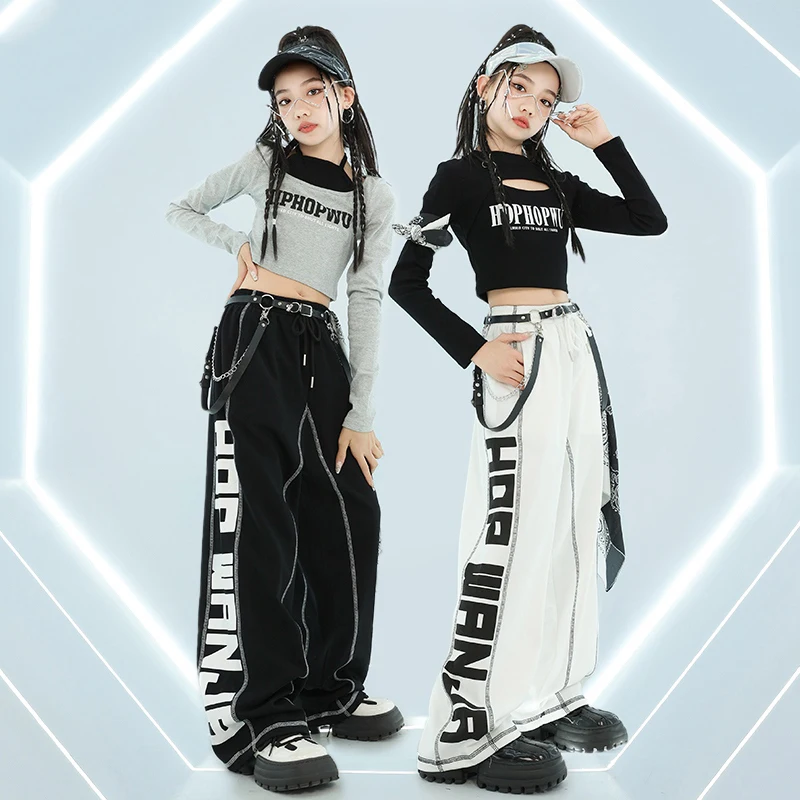 Ballroom Jazz Dance Clothes Girls Kids Long Sleeves Tops Pants Set Team Group Hip Hop Practice Clothing Performance Wear BL14472
Ballroom Jazz Dance Clothes Girls Kids Long Sleeves Tops Pants Set Team Group Hip Hop Practice Clothing Performance Wear BL14472