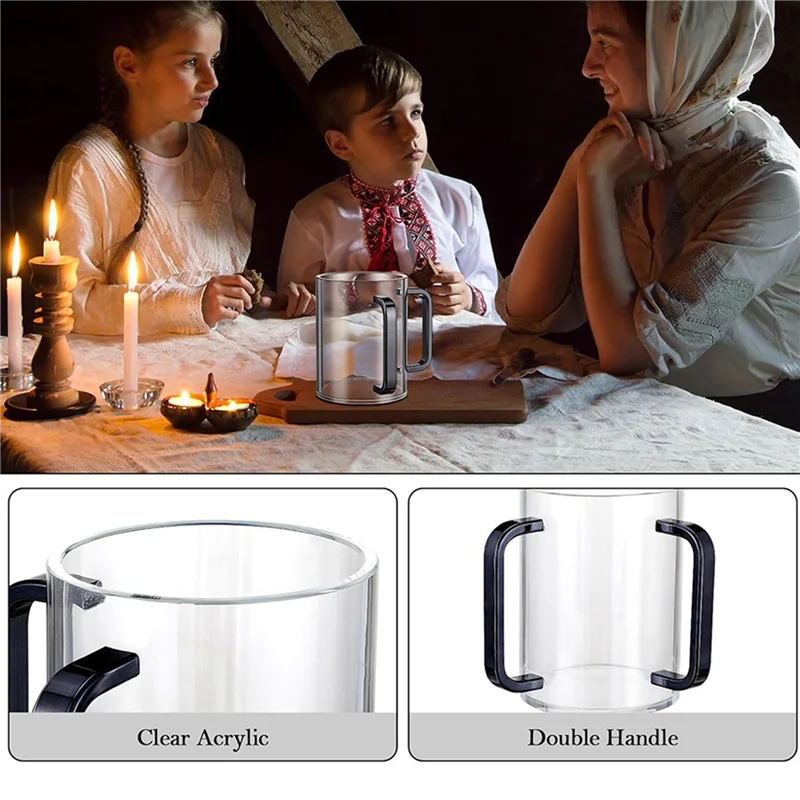 【Best Selling】3X Hand Washing Cup With Dual Handles Acrylic Washing Cup For Netilat Yadayimnegel Vasser Wash Cup Handles Black
【Best Selling】3X Hand Washing Cup With Dual Handles Acrylic Washing Cup For Netilat Yadayimnegel Vasser Wash Cup Handles Black