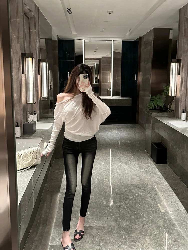 M900 женские джинсы скинни с высокой талией, тонкие, осень-зима-весна, сезонные, девять предметов, винтажные, маленький размер, посадка
M900 женские джинсы скинни с высокой талией, тонкие, осень-зима-весна, сезонные, девять предметов, винтажные, маленький размер, посадка