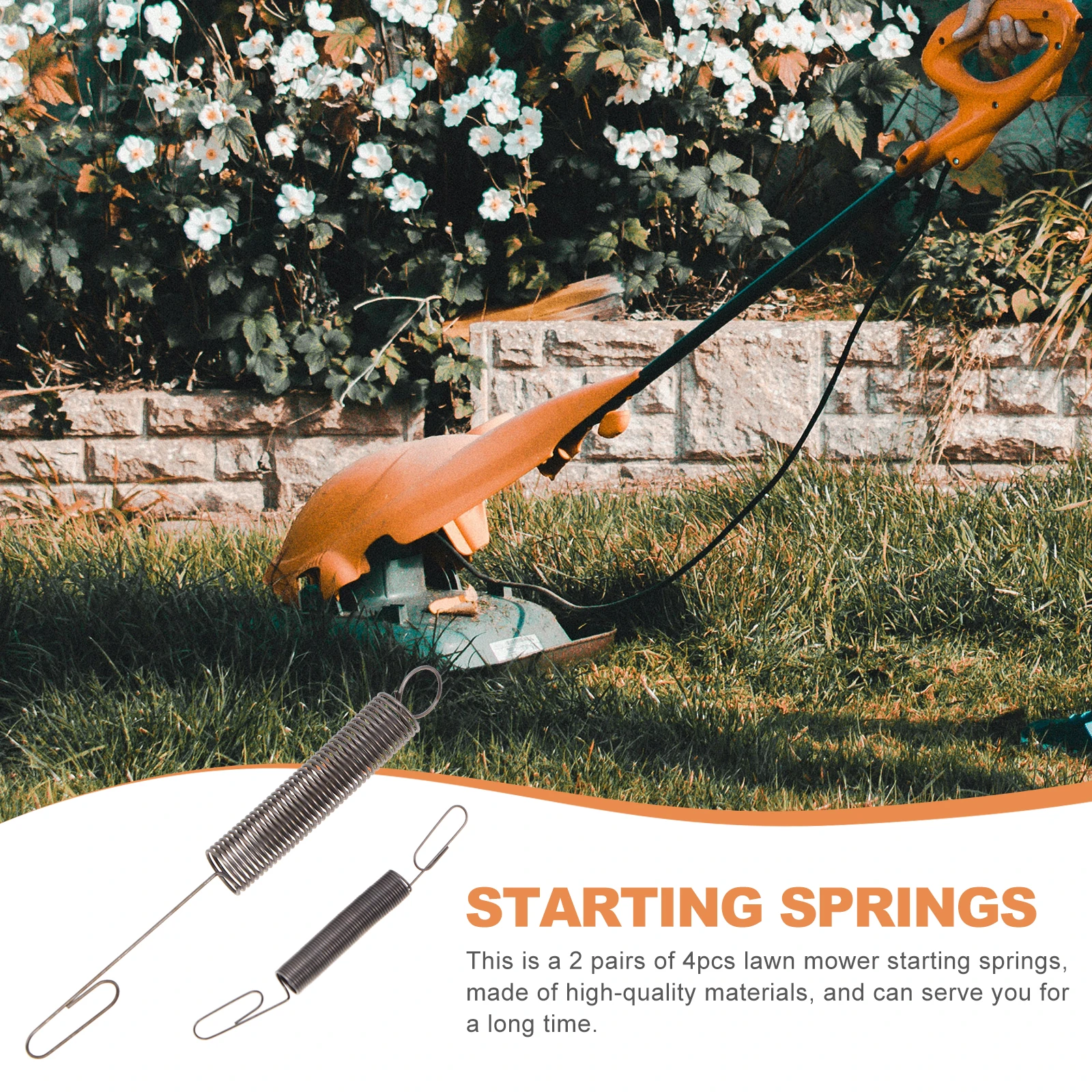 4 Pcs Starter Spring for Lawn Mower Trimmer High Quality Garden Lawnmower Parts Durable Long Life Outdoor Gardening Agriculture
4 Pcs Starter Spring for Lawn Mower Trimmer High Quality Garden Lawnmower Parts Durable Long Life Outdoor Gardening Agriculture
