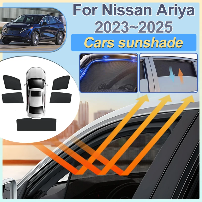 Солнцезащитный экран для автомобиля Nissan Ariya 2023-2025 FE0: сетчатые накладки на лобовое и боковые стекла, защита от УФ-излучения, аксессуары для авто
Солнцезащитный экран для автомобиля Nissan Ariya 2023-2025 FE0: сетчатые накладки на лобовое и боковые стекла, защита от УФ-излучения, аксессуары для авто