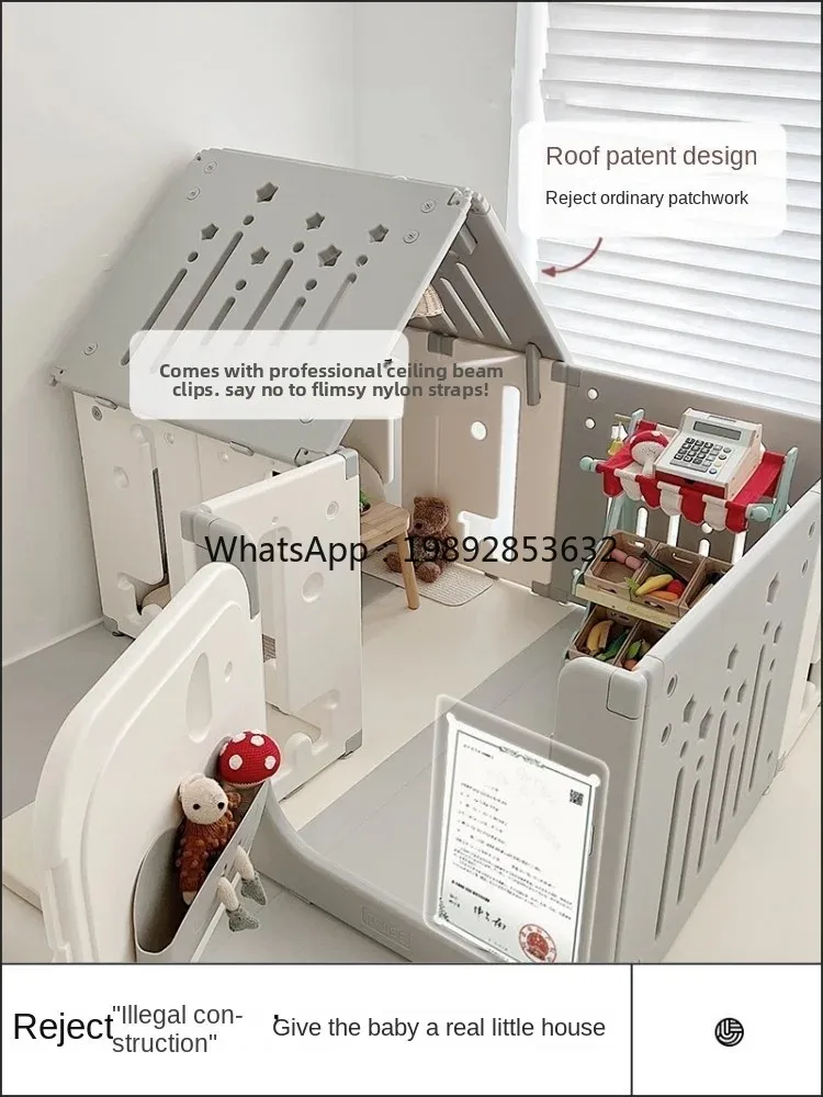ZZ Swing and Slides Fence Small House Baby Game Protective Grating Baby Children's Playground Ground Indoor Home
ZZ Swing and Slides Fence Small House Baby Game Protective Grating Baby Children's Playground Ground Indoor Home