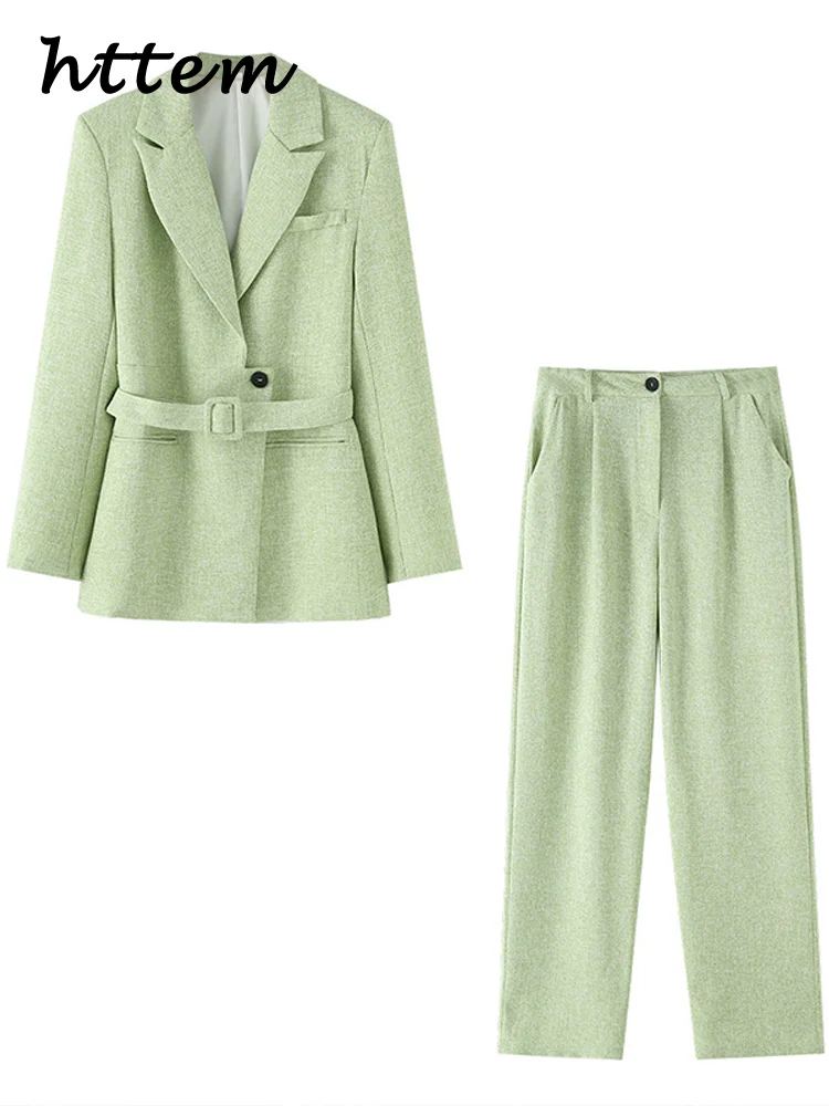 Fashion Belt Blazer Pants Sets Women Loose Green Lapel Long Sleeve Suit Pocket Straight Pant 2025 Summer Lady Street Commute Set
Fashion Belt Blazer Pants Sets Women Loose Green Lapel Long Sleeve Suit Pocket Straight Pant 2025 Summer Lady Street Commute Set