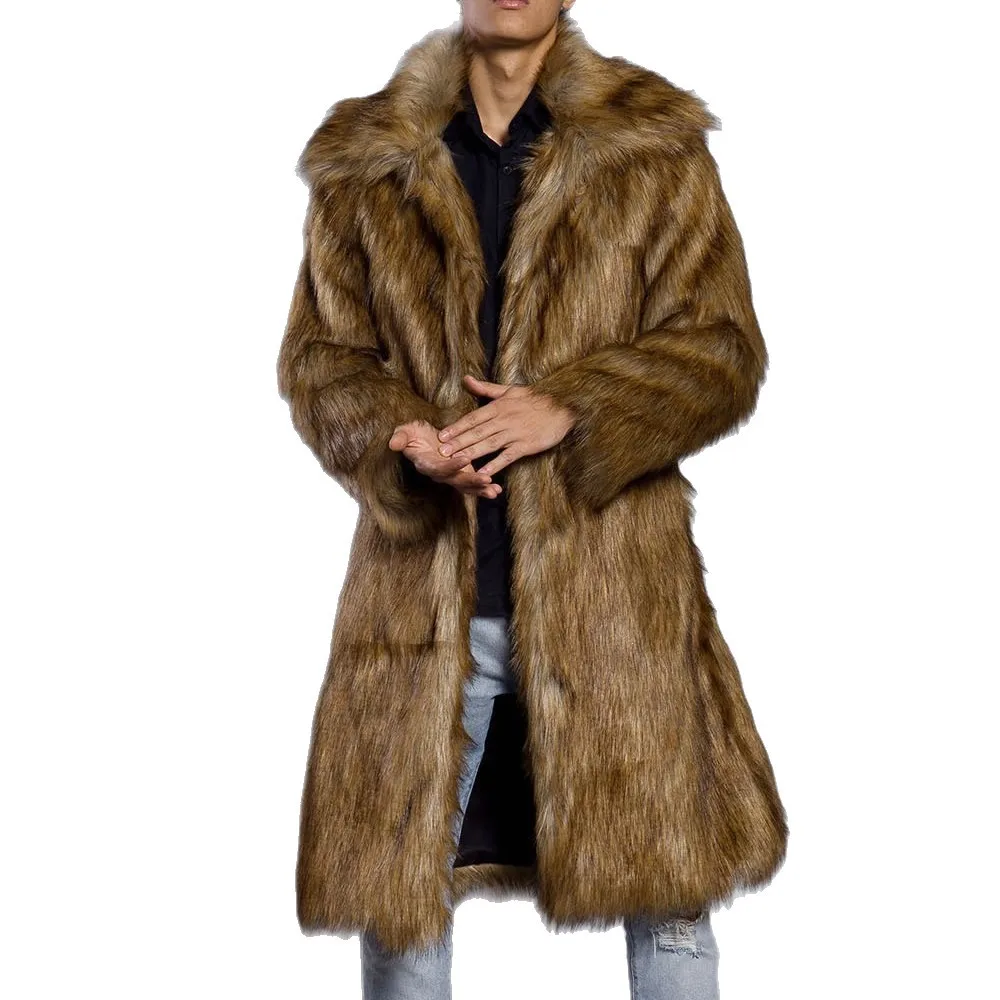 Men Patchwork Faux Fur Cardigan Jackets Spliced Overcoat Jackets Turn Down Collar Outerwear Fut Loose High Street Autumn
Men Patchwork Faux Fur Cardigan Jackets Spliced Overcoat Jackets Turn Down Collar Outerwear Fut Loose High Street Autumn
