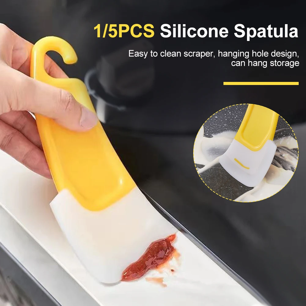 New Silicone Pan Scraper Dish Cleaning Spatula Bowl Scraper Dish Scraper Non Scratch Kitchen Clean Tool for Cookware Countertop
New Silicone Pan Scraper Dish Cleaning Spatula Bowl Scraper Dish Scraper Non Scratch Kitchen Clean Tool for Cookware Countertop