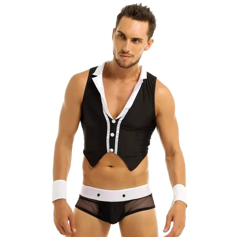 5PCs men's sexy maid costume set with top boxer briefs collar handcuffs-role play lingerie outfit for adults
5PCs men's sexy maid costume set with top boxer briefs collar handcuffs-role play lingerie outfit for adults
