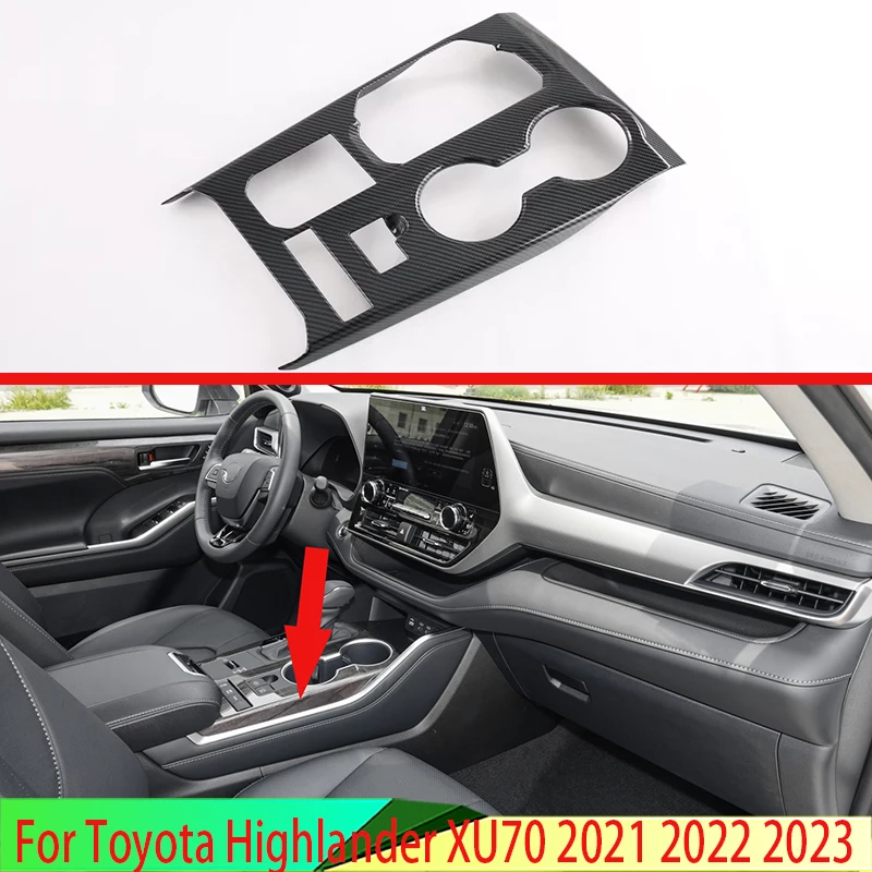 Для Toyota Highlander XU70 2021 2022 2023, автомобильные аксессуары, стиль из углеродного волокна, панель переключения передач, крышка центральной консоли, декоративная рамка
Для Toyota Highlander XU70 2021 2022 2023, автомобильные аксессуары, стиль из углеродного волокна, панель переключения передач, крышка центральной консоли, декоративная рамка