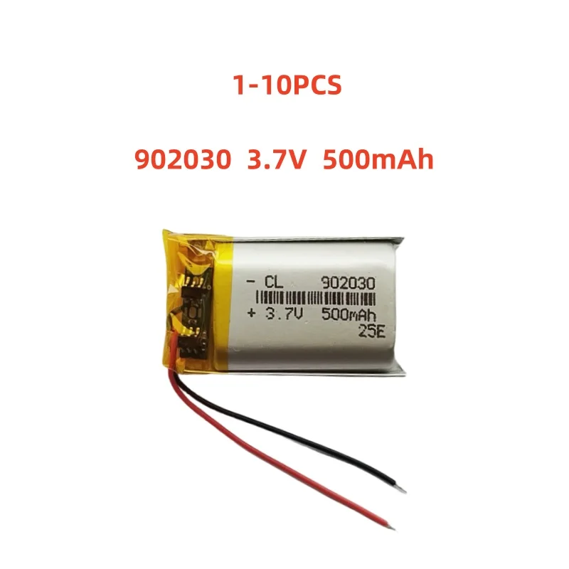 902030 3.7V 500mAh Small Size Lipo Rechargeable Battery Lithium Polymer For MP3 Bluetooth MID headset headphone video pen
902030 3.7V 500mAh Small Size Lipo Rechargeable Battery Lithium Polymer For MP3 Bluetooth MID headset headphone video pen