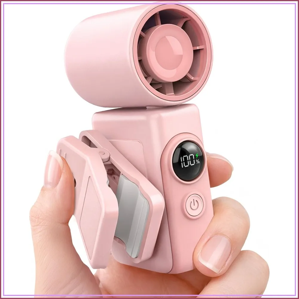13500 RPM High-Speed Clip-On Portable Fan, Rechargeable Handheld Mini Fan with LED Display, 360° Rotating Detachable Clip, Stroller Fan for Travel, Summer Gifts for Women and Men
13500 RPM High-Speed Clip-On Portable Fan, Rechargeable Handheld Mini Fan with LED Display, 360° Rotating Detachable Clip, Stroller Fan for Travel, Summer Gifts for Women and Men