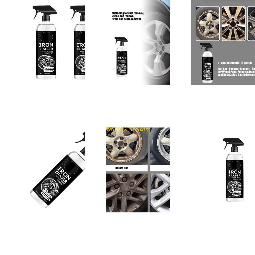 Aluminum Safe Iron Remover Cleaner 120 Bottle Car Wheel Cleaning for Wheels 68UF
Aluminum Safe Iron Remover Cleaner 120 Bottle Car Wheel Cleaning for Wheels 68UF