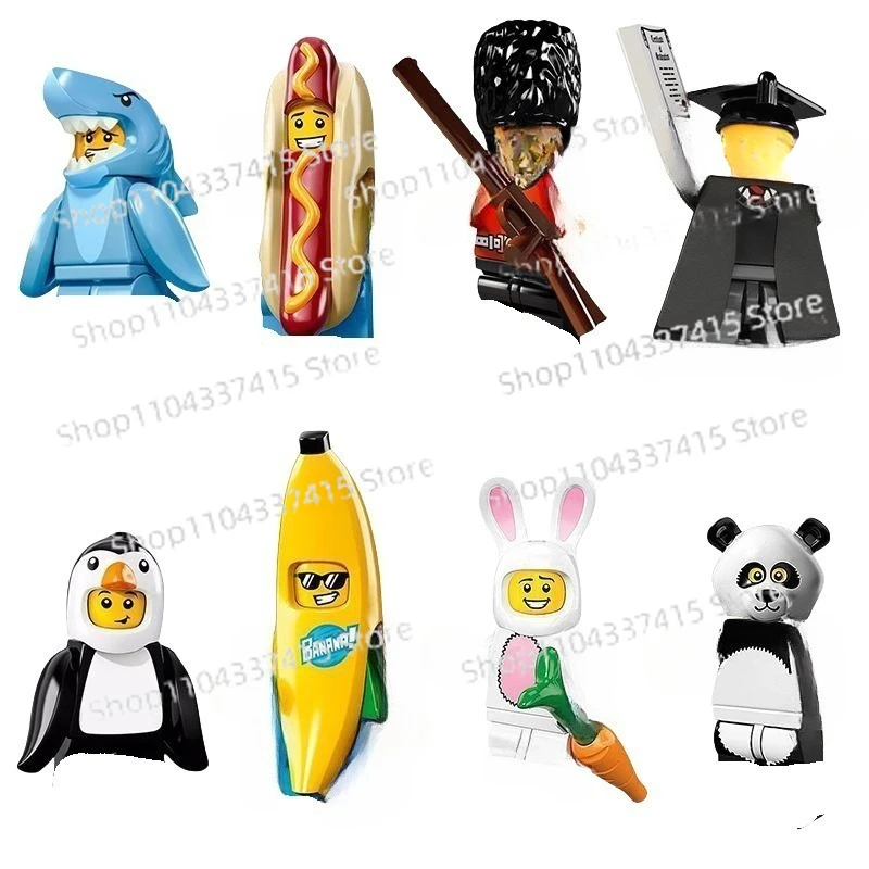 MOC Building Blocks Assembling People Funny Banana People Penguin Shark People Accessories Puzzle Collection Ornament Toys
MOC Building Blocks Assembling People Funny Banana People Penguin Shark People Accessories Puzzle Collection Ornament Toys