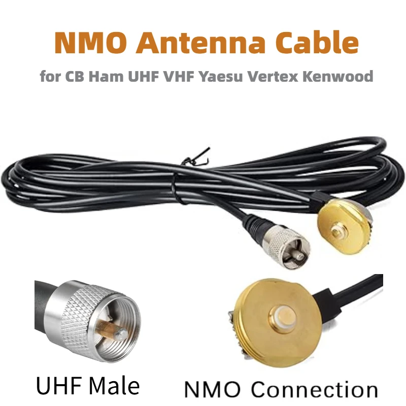 NMO Antenna Cable Mount to UHF PL259 Connector with RG58 Low Loss Coax Cable for CB Ham UHF VHF Yaesu Vertex Kenwood Mobile
NMO Antenna Cable Mount to UHF PL259 Connector with RG58 Low Loss Coax Cable for CB Ham UHF VHF Yaesu Vertex Kenwood Mobile