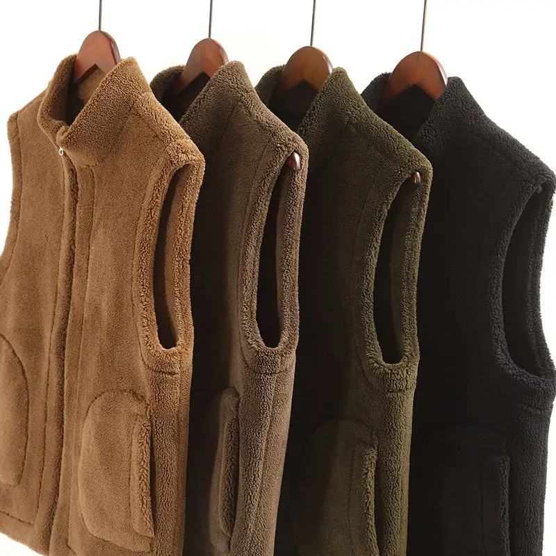 Winter Men Vest Fleece Thick Warm Waistcoat Outwear Casual Thermal Soft Vests Men Windbreaker Sleeveless Jackets Clothing X73
Winter Men Vest Fleece Thick Warm Waistcoat Outwear Casual Thermal Soft Vests Men Windbreaker Sleeveless Jackets Clothing X73
