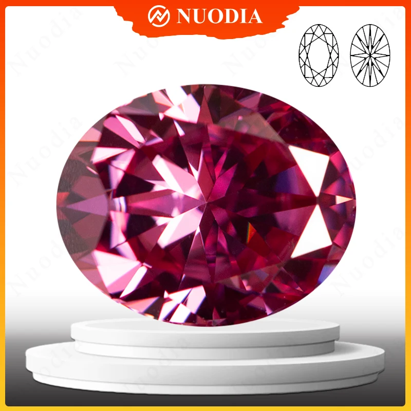 New Dark pink Moissanite Stone With Certificate Oval Cut 0.5-5.0ct Certified Moissanite Loose Gemstone Positive Pass Tester DIY
New Dark pink Moissanite Stone With Certificate Oval Cut 0.5-5.0ct Certified Moissanite Loose Gemstone Positive Pass Tester DIY