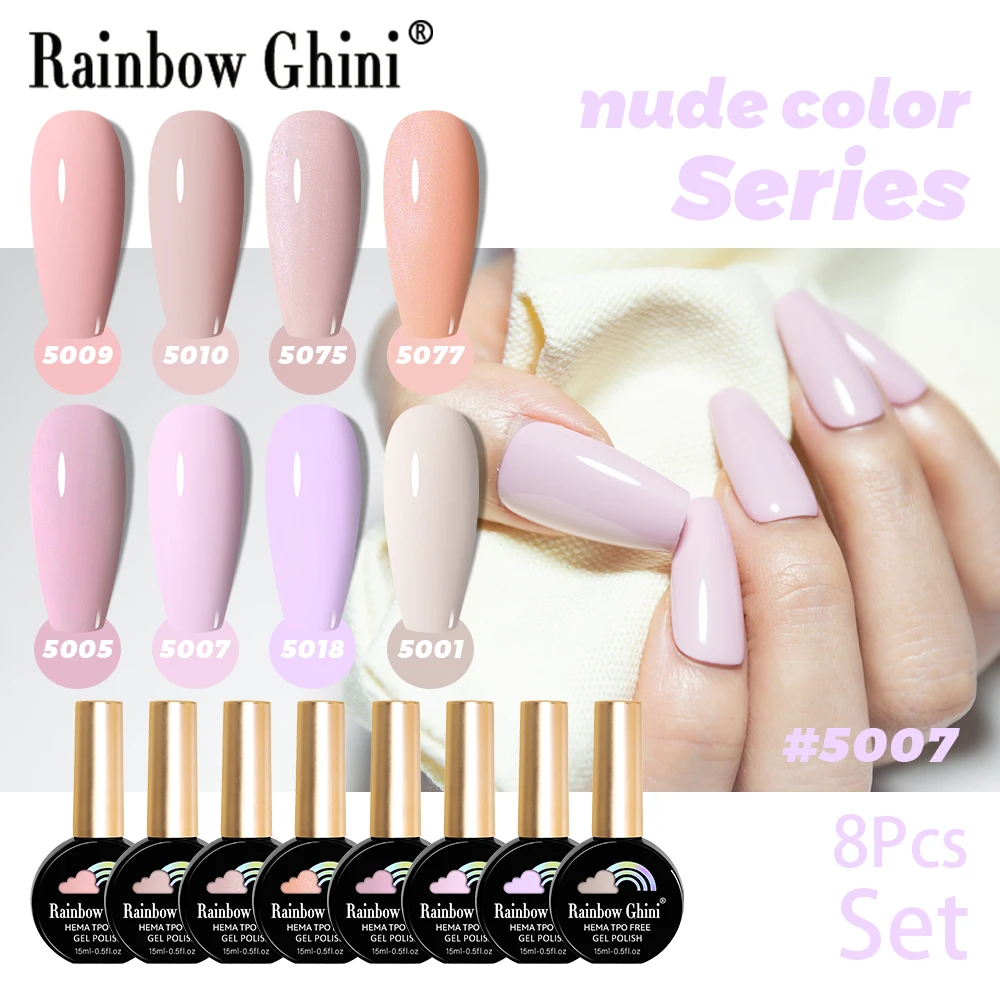 Rainbow Ghini 15ml 8pcs/set Colorful Long Lasting Nail Polish Professionals Soak Off Gel Art Varnish For Manicure HEMA TPO FREE
Rainbow Ghini 15ml 8pcs/set Colorful Long Lasting Nail Polish Professionals Soak Off Gel Art Varnish For Manicure HEMA TPO FREE