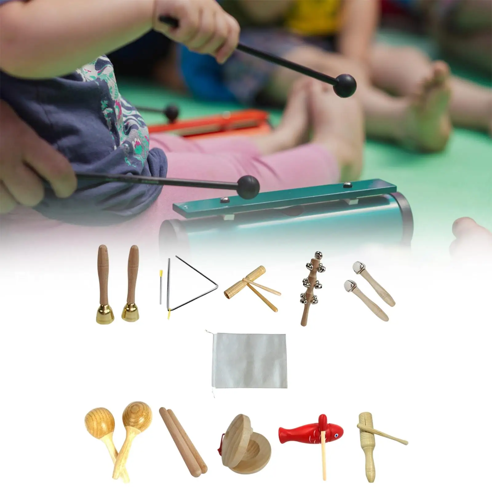 10x Kids Musical Instruments Set Percussion Instruments Development Toy for Boy Girls Creative Practical Portable Educational
10x Kids Musical Instruments Set Percussion Instruments Development Toy for Boy Girls Creative Practical Portable Educational