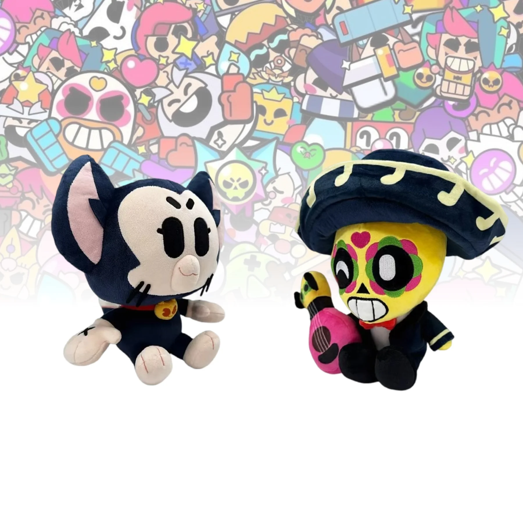 Плюшевая игрушка Poco из Brawl Stars, 23 см, с гитарой, милый персонаж в виде черепа, мягкая игрушка для украшения детской комнаты, подарок
Плюшевая игрушка Poco из Brawl Stars, 23 см, с гитарой, милый персонаж в виде черепа, мягкая игрушка для украшения детской комнаты, подарок