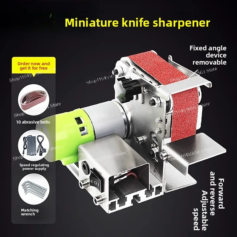 Мини-настольная электрическая ленточная шлифовальная машина — для заточки лезвий/ножей и полировки поверхностей
Мини-настольная электрическая ленточная шлифовальная машина — для заточки лезвий/ножей и полировки поверхностей