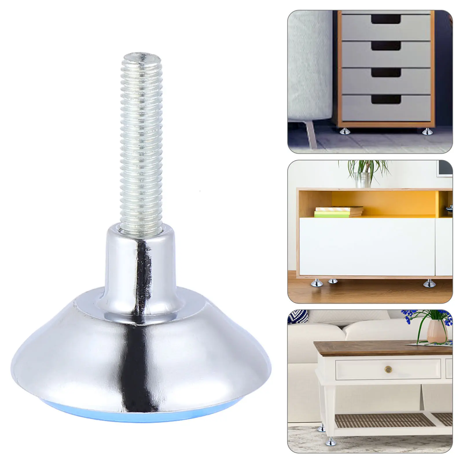 12Pcs Adjustable Furniture Levelers Iron Polished Base Floor Protector for Tables Chairs Desks Cabinets Shelving Units Leveling
12Pcs Adjustable Furniture Levelers Iron Polished Base Floor Protector for Tables Chairs Desks Cabinets Shelving Units Leveling
