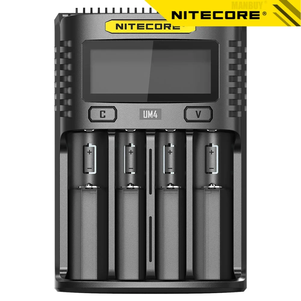 Sale Nitecore UM4 4x Slots USB Intelligent Charger LCD Display Ni-Cd Ni-MH Li-ion IMR Battery Automatic Universal MAX 3A Output
Sale Nitecore UM4 4x Slots USB Intelligent Charger LCD Display Ni-Cd Ni-MH Li-ion IMR Battery Automatic Universal MAX 3A Output