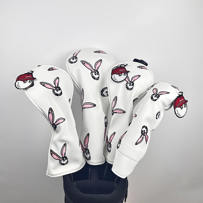 Rabbit pattern Golf Club Head Covers For Hybrid Driver Fairway Wood Covers Putter Covers waterproof and durable PU.
Rabbit pattern Golf Club Head Covers For Hybrid Driver Fairway Wood Covers Putter Covers waterproof and durable PU.