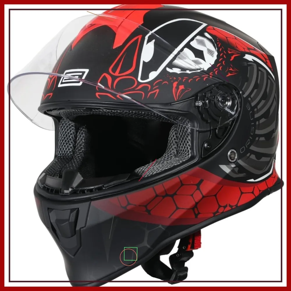 ORIGINE On Road Full Face Motorcycle Helmet, DOT Approved
ORIGINE On Road Full Face Motorcycle Helmet, DOT Approved
