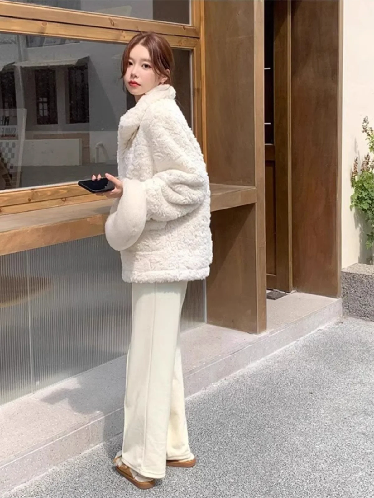Lamb Wool Jacket Women'S Outerwear Winter Cold Season Freezing Period Frigid Phase Frosty Duration Icy Term Glacial Interval Ins
Lamb Wool Jacket Women'S Outerwear Winter Cold Season Freezing Period Frigid Phase Frosty Duration Icy Term Glacial Interval Ins