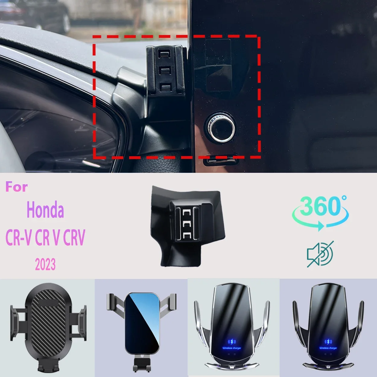 Car Phone Holder For Honda CR-V CR V CRV 2023 Mobile Phone Support Car Mounts Wireless Charging Car Accessories 360° Degrees
Car Phone Holder For Honda CR-V CR V CRV 2023 Mobile Phone Support Car Mounts Wireless Charging Car Accessories 360° Degrees