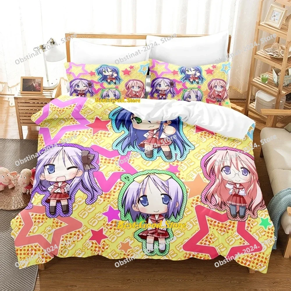 Lucky Star Konata Bedding Set Single Twin Full Queen King Size Bed Set Adult Kid Bedroom Duvetcover Sets 3D Anime Bed Sheet Set
Lucky Star Konata Bedding Set Single Twin Full Queen King Size Bed Set Adult Kid Bedroom Duvetcover Sets 3D Anime Bed Sheet Set