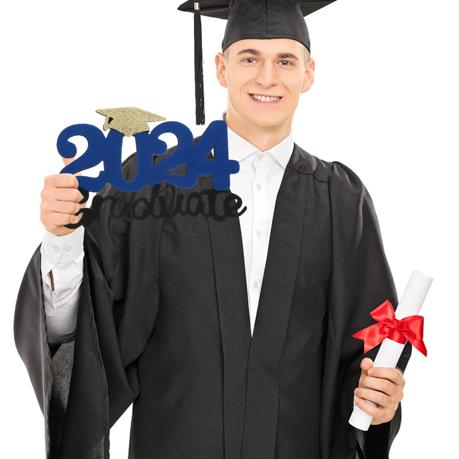 Graduation Photo Props Non Woven Fabric Set Chic Creative Patterns Safe Practical Ideal for 2024 Party Photo Booth Decorations
Graduation Photo Props Non Woven Fabric Set Chic Creative Patterns Safe Practical Ideal for 2024 Party Photo Booth Decorations