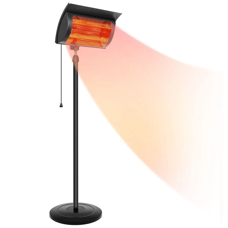 , Standing Patio Outdoor Heater for Balcony, Courtyard, With Overheat Protection, 750W 1500W
, Standing Patio Outdoor Heater for Balcony, Courtyard, With Overheat Protection, 750W 1500W