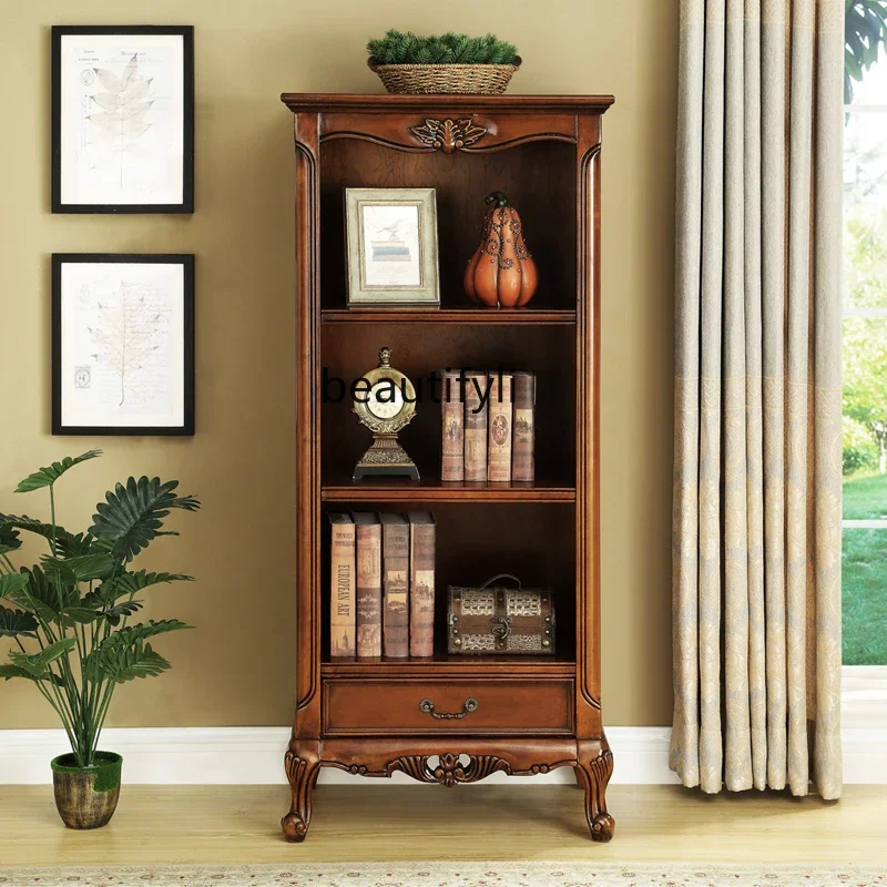 ss1001 American all-solid wood small bookcase floor-to-ceiling bookshelf European simple living room study multi-layer shelf
ss1001 American all-solid wood small bookcase floor-to-ceiling bookshelf European simple living room study multi-layer shelf