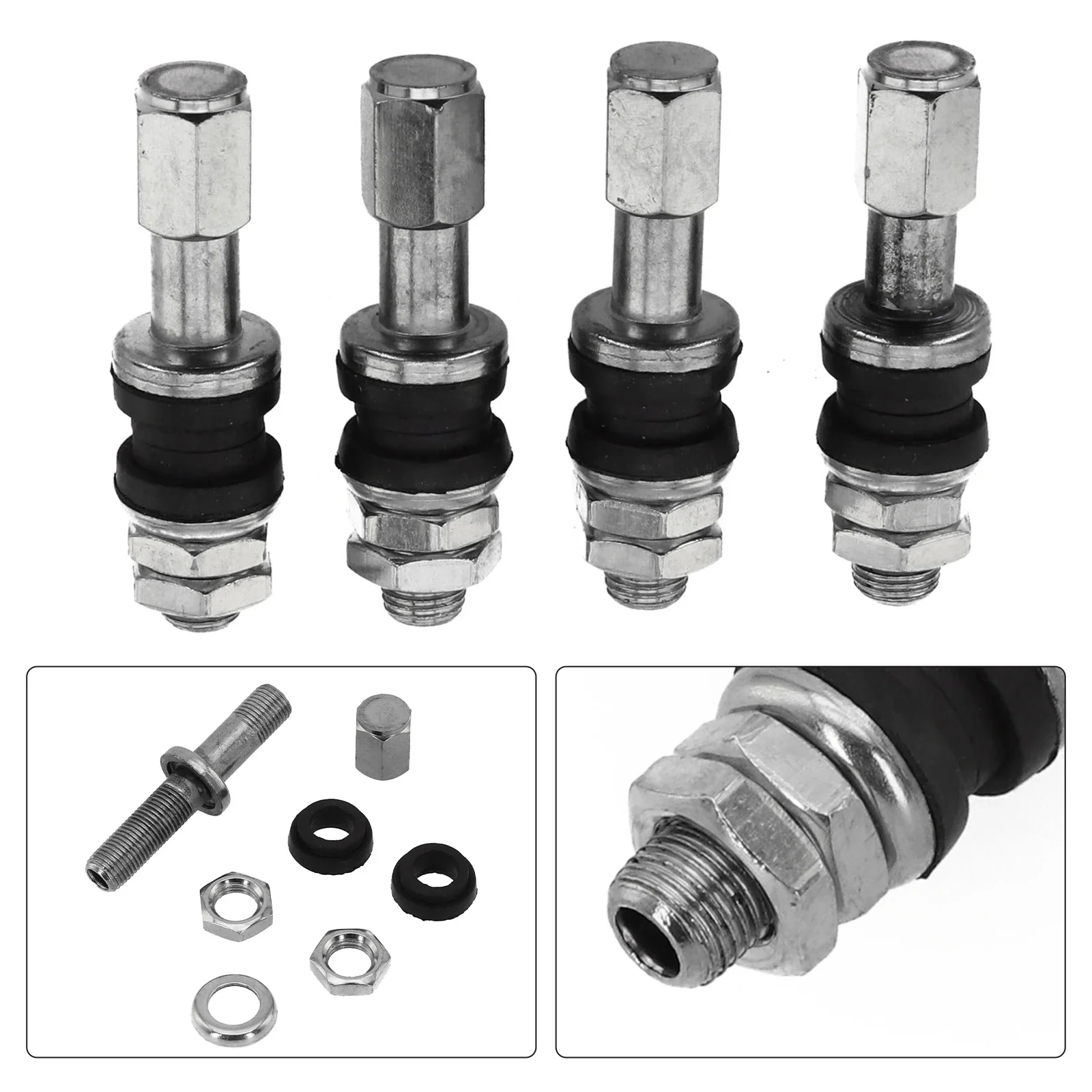 Bolt Screw On Valve TR48e Valve Stem Racing Applications Easy Installation Leak Prevention Long-lasting Stainless Steel
Bolt Screw On Valve TR48e Valve Stem Racing Applications Easy Installation Leak Prevention Long-lasting Stainless Steel