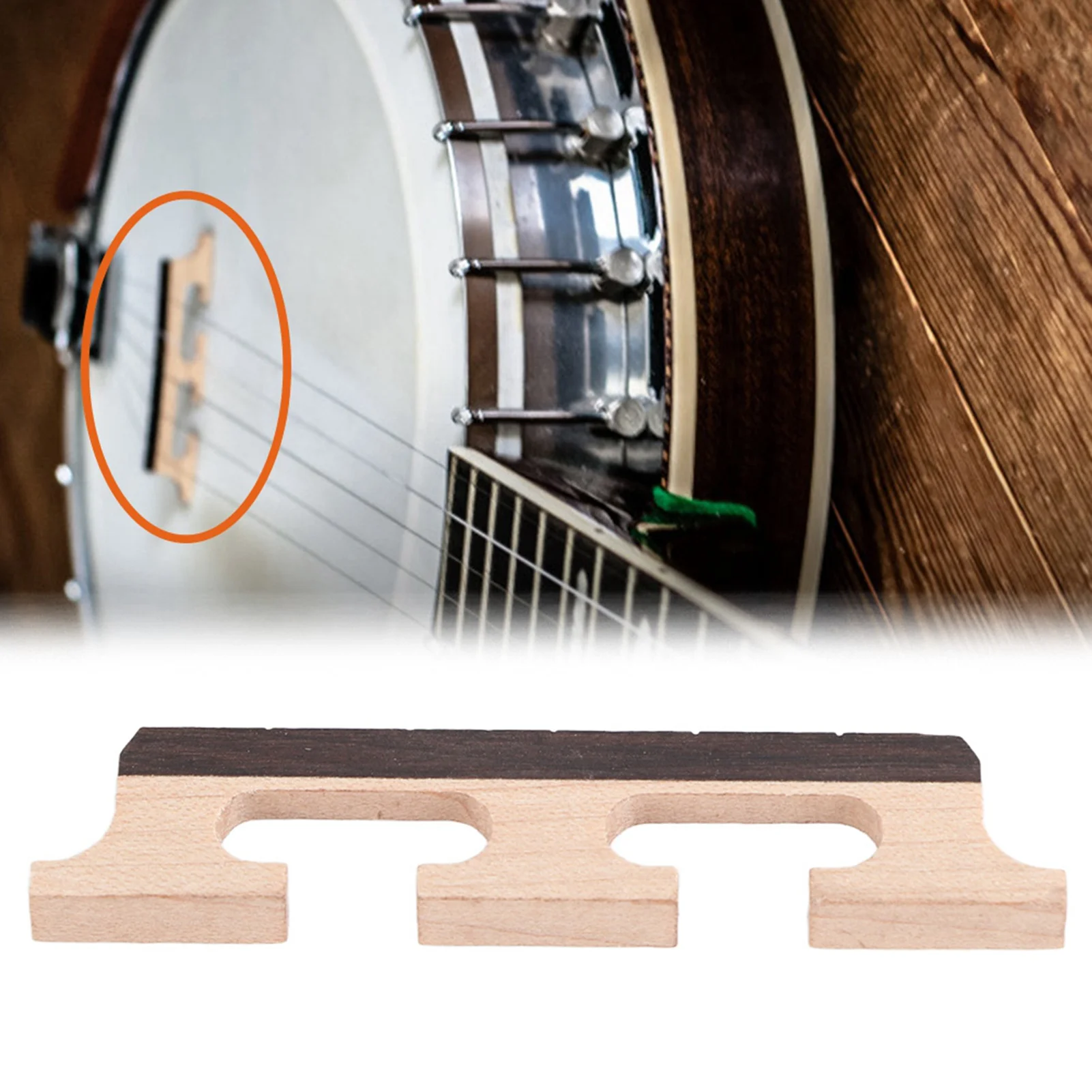 2Pcs HA02 5-String Banjo Bridge, Wooden Material, Approx. 7.6*0.6*1.5cm Size, Approx. 6g Weight, As Picture Color, CNC Refined
2Pcs HA02 5-String Banjo Bridge, Wooden Material, Approx. 7.6*0.6*1.5cm Size, Approx. 6g Weight, As Picture Color, CNC Refined