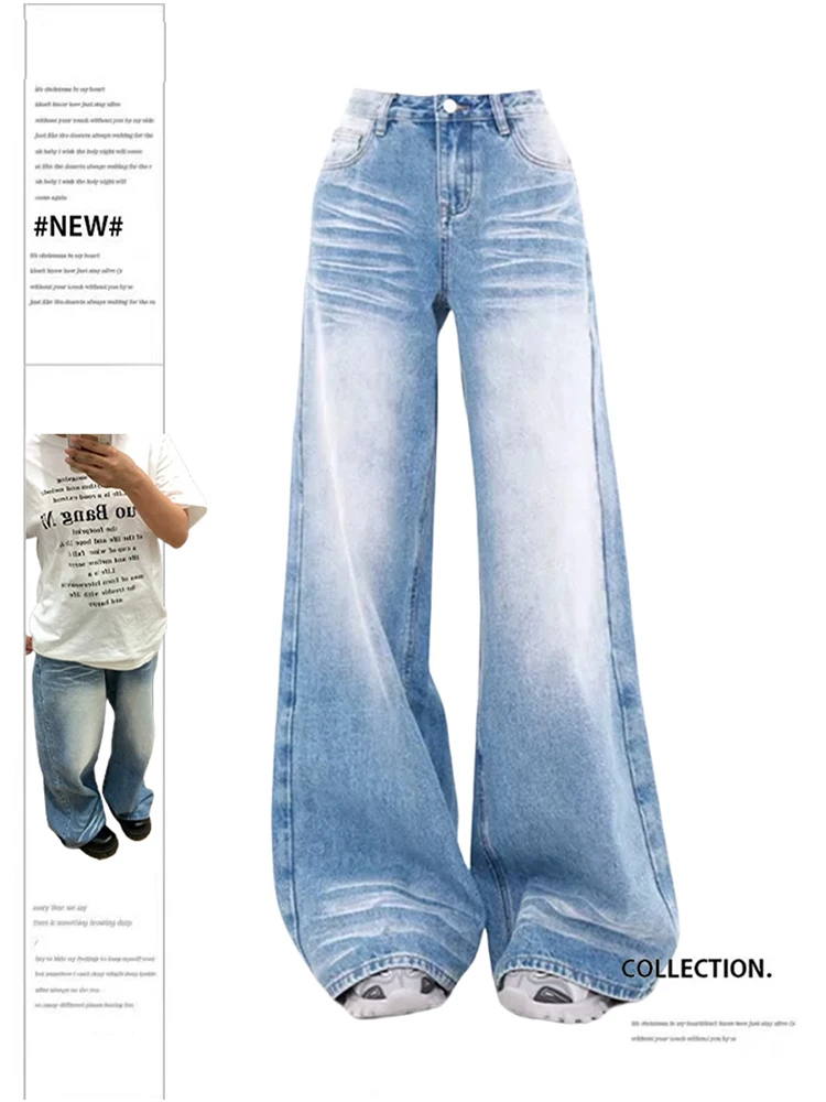 Women's Blue Baggy Oversize Jeans Vintage Cowboy Pants Harajuku Aesthetic Denim Trousers Y2k Trashy Japanese 2000s Style Clothes
Women's Blue Baggy Oversize Jeans Vintage Cowboy Pants Harajuku Aesthetic Denim Trousers Y2k Trashy Japanese 2000s Style Clothes