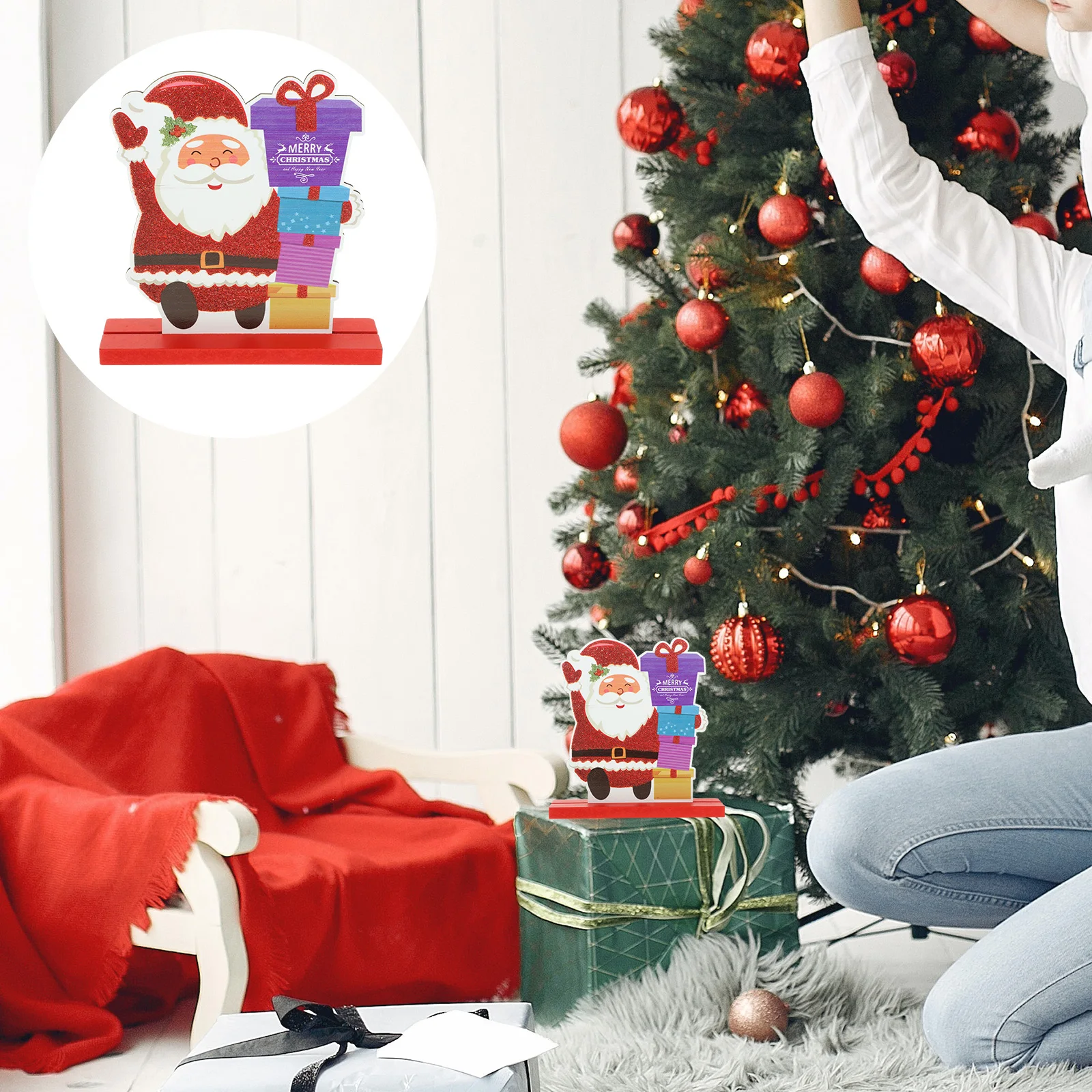 Christmas Santa Wood Table Sign Xmas Tabletop Decoration Holiday Centerpiece Ornament Christmas Table Sign Wood Craft Ornament
Christmas Santa Wood Table Sign Xmas Tabletop Decoration Holiday Centerpiece Ornament Christmas Table Sign Wood Craft Ornament