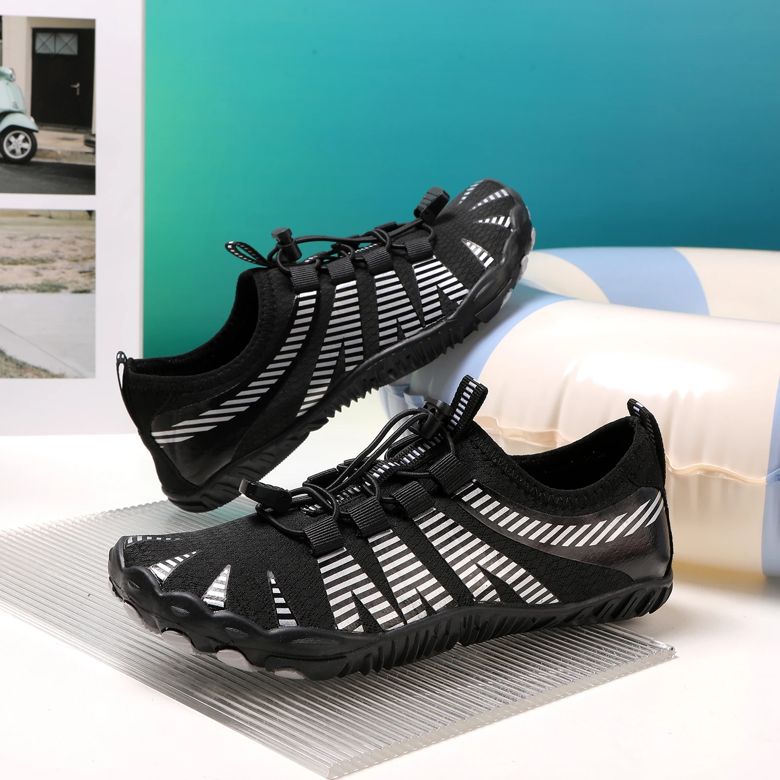 Multi-purpose Water Sports Shoes Breathable Quick-Dry Aqua Shoes for Swimming Beach Yoga Gym Hiking
Multi-purpose Water Sports Shoes Breathable Quick-Dry Aqua Shoes for Swimming Beach Yoga Gym Hiking