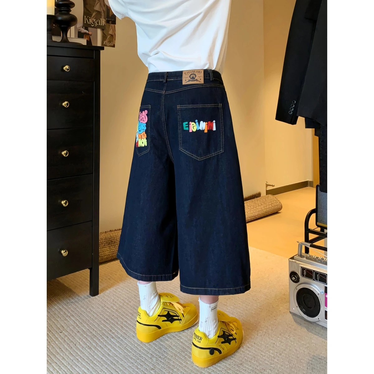 American Retro Printed Men's Jeans Cotton Stretch Straight Leg Casual Shorts High Street Style Summer New Arrival
American Retro Printed Men's Jeans Cotton Stretch Straight Leg Casual Shorts High Street Style Summer New Arrival