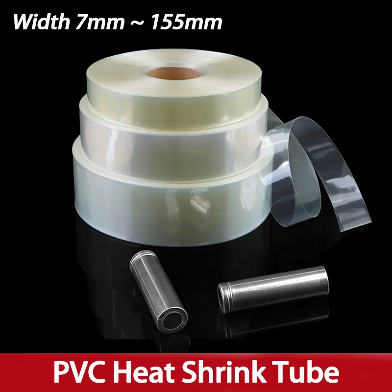 1~20m Transparent 7~155mm 18650 PVC Heat Shrink Tube Lipo Battery Pack Case Cable Sleeve Lithium Insulated Film Wrap Protection
1~20m Transparent 7~155mm 18650 PVC Heat Shrink Tube Lipo Battery Pack Case Cable Sleeve Lithium Insulated Film Wrap Protection