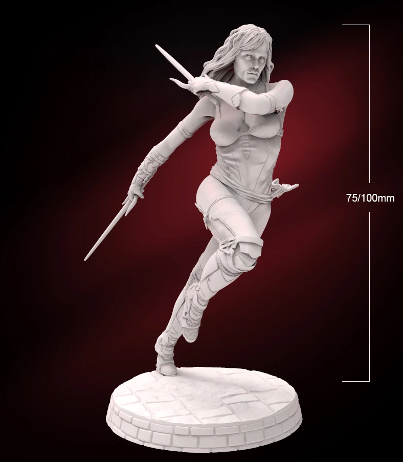 1/24 75mm 1/18 100mm Resin Model Sexy Girl Warrior Figurine Unpainted No Color RW-277
1/24 75mm 1/18 100mm Resin Model Sexy Girl Warrior Figurine Unpainted No Color RW-277