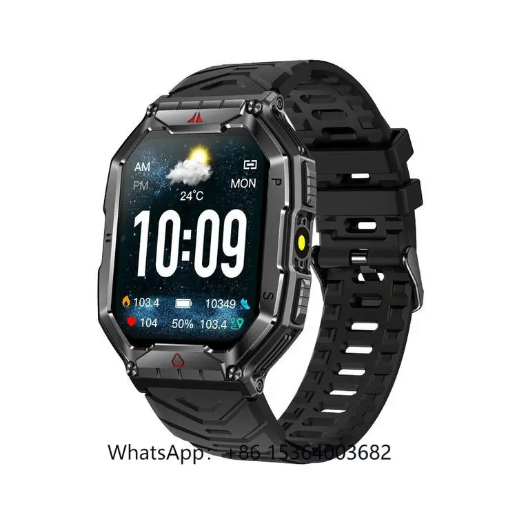 TJXL-Excellent Quality KR82 Smart Fitness Bracelet AMOLED Display Outdoor Sports Flashlight BT Call Activity Compass iOS Rubber
TJXL-Excellent Quality KR82 Smart Fitness Bracelet AMOLED Display Outdoor Sports Flashlight BT Call Activity Compass iOS Rubber