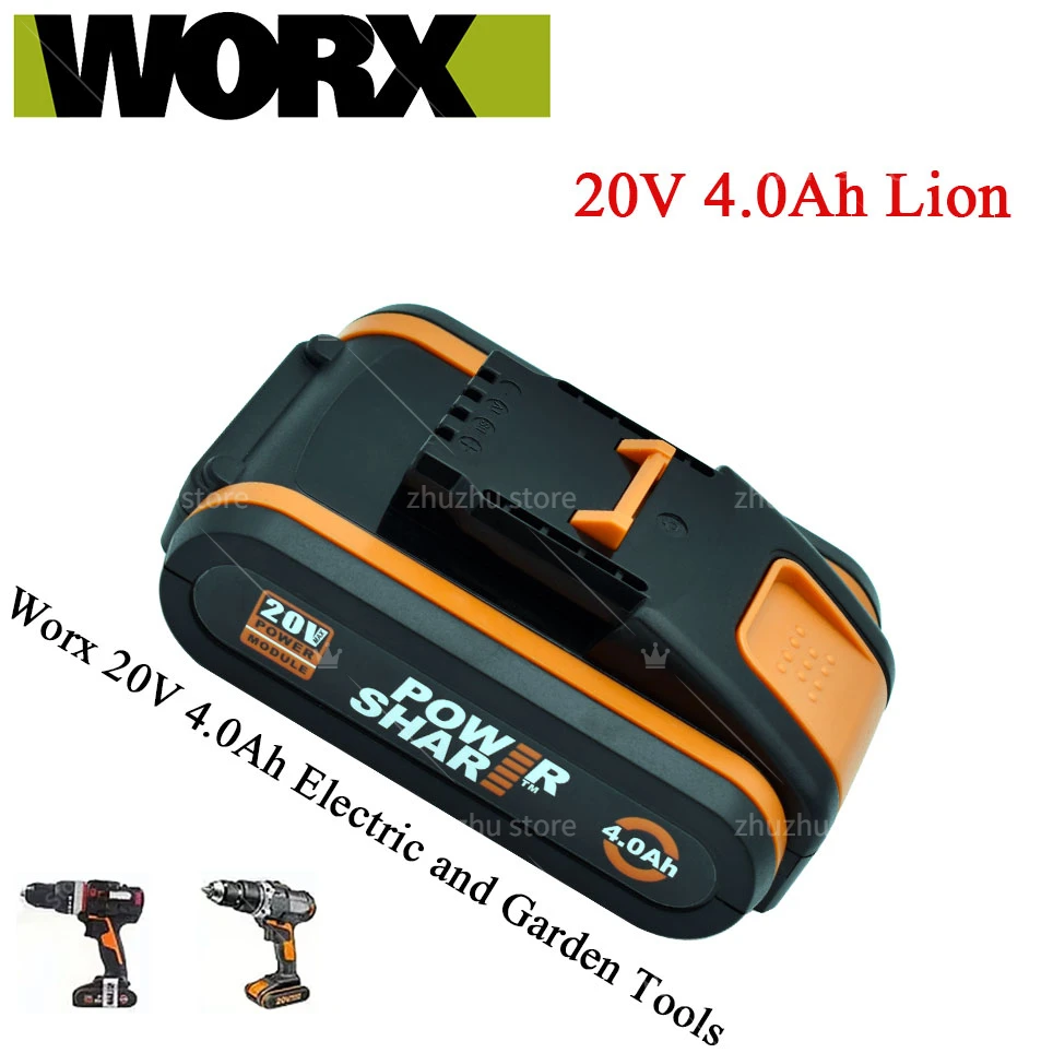 Original Worx 20V 4.0Ah Lithium battery Rechargeable WA3553 WA3553.1 WA3551 WA3570 for All WORX Electric and Garden Tools
Original Worx 20V 4.0Ah Lithium battery Rechargeable WA3553 WA3553.1 WA3551 WA3570 for All WORX Electric and Garden Tools