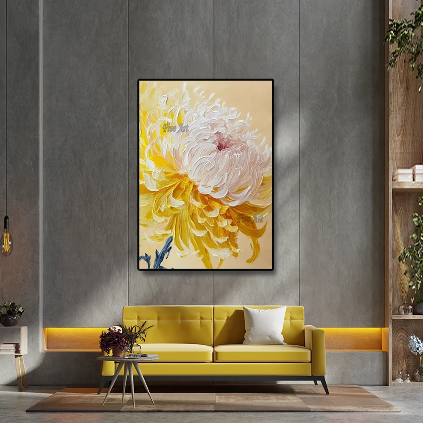Холст акриловое искусство, современная абстрактная цветочная картина маслом, безрамная, произведения искусства ручной работы, настенная картина для спальни, домашний декор
Холст акриловое искусство, современная абстрактная цветочная картина маслом, безрамная, произведения искусства ручной работы, настенная картина для спальни, домашний декор