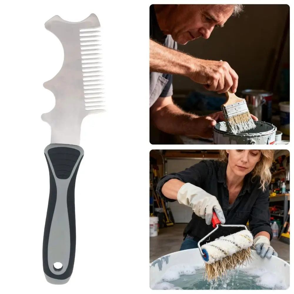 Heavy Weighted Paint Brush Comb Thickened Can Opener Function Multi-Functional Cleaning Tool Adhesive Remover 4 in 1
Heavy Weighted Paint Brush Comb Thickened Can Opener Function Multi-Functional Cleaning Tool Adhesive Remover 4 in 1