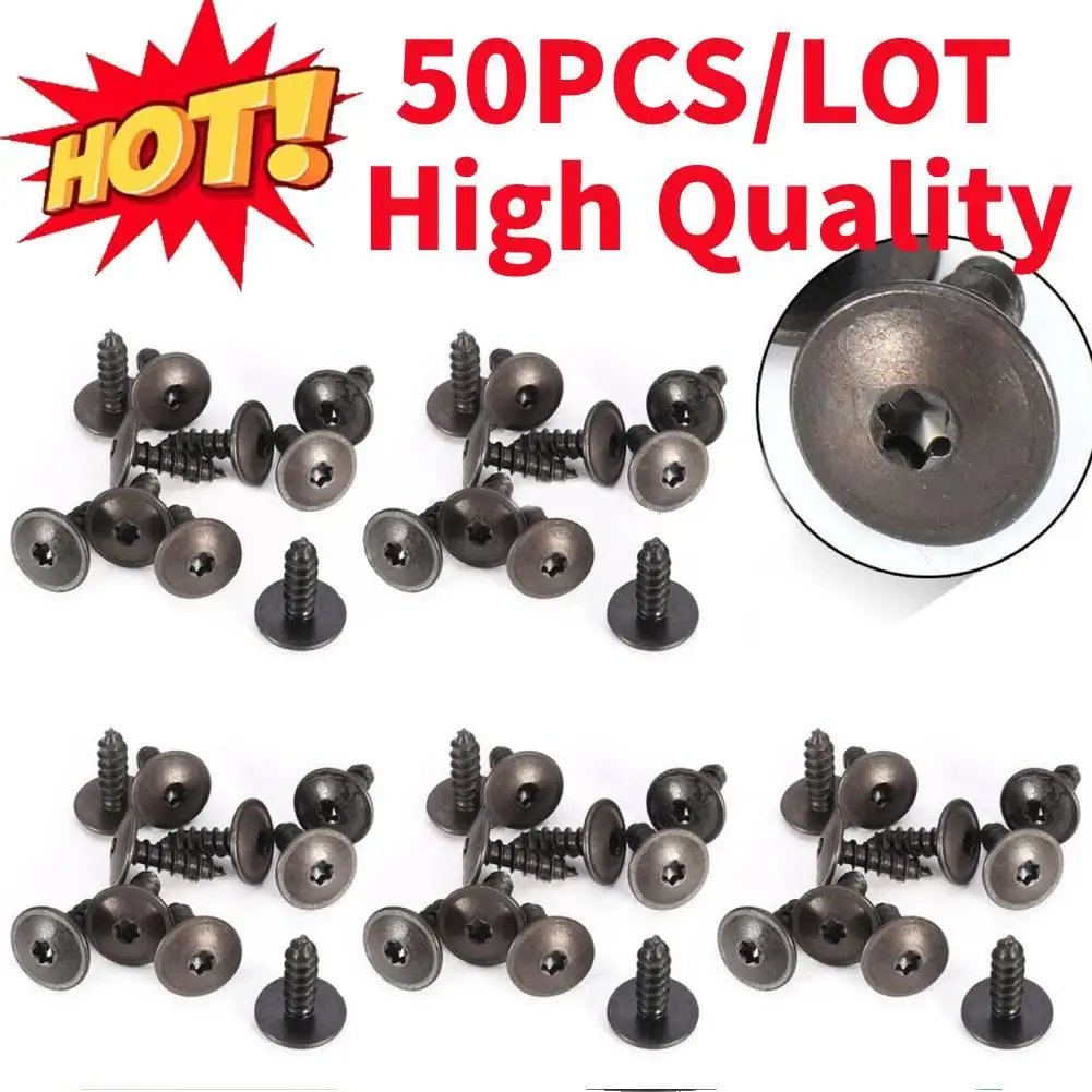 50Pcs Engine Cover Undertray Guard Wheel Arch Torx Screws Universal For VW For AUDI 5x16mm Car Fastener Clips Accessories
50Pcs Engine Cover Undertray Guard Wheel Arch Torx Screws Universal For VW For AUDI 5x16mm Car Fastener Clips Accessories