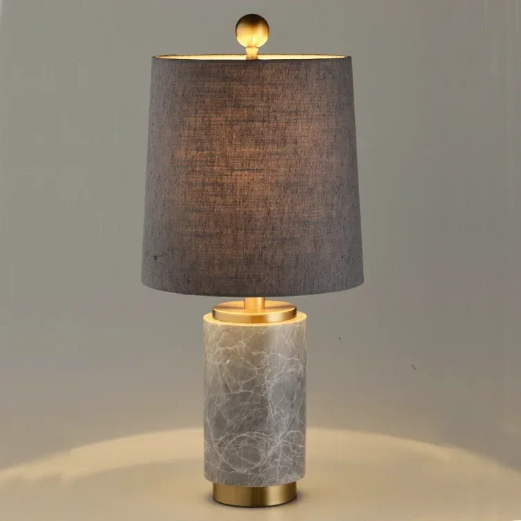 Modern minimalist gray marble creative personality bedroom LED light luxury hotel lobby model room bedside table lamp
Modern minimalist gray marble creative personality bedroom LED light luxury hotel lobby model room bedside table lamp