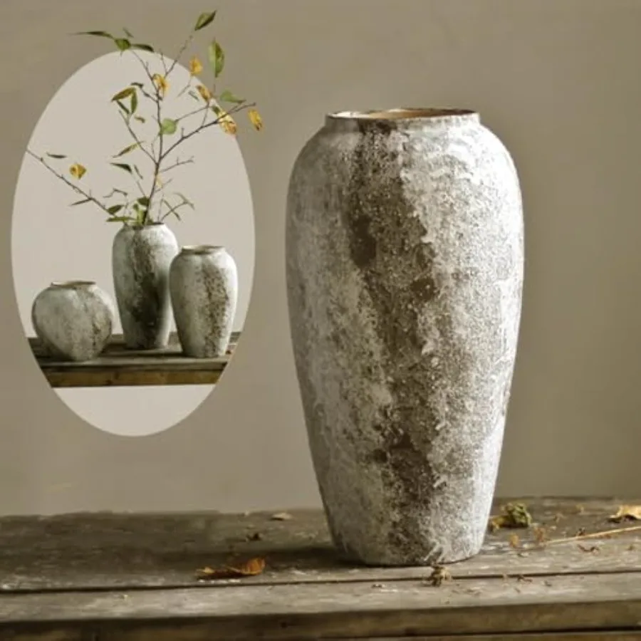 Rustic Ceramic Tall Floor Vase, Vtage Farmhouse Decor, Large Terracotta Vases for Livg Room Entryway Table Centerpiece Decor, T
Rustic Ceramic Tall Floor Vase, Vtage Farmhouse Decor, Large Terracotta Vases for Livg Room Entryway Table Centerpiece Decor, T
